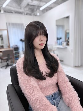 ハピネス 梅田茶屋町店(HAPPINESS) ワンホンヘア オルチャンレイヤー レイヤーロング 艶髪