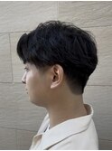 メンズ 刈り上げショート フェザーパーマ フェザーショート