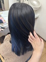 美容室サンク(CINQ) ネイビーブルー