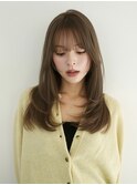  "NORME人気no.1" ロングレイヤー×アッシュグレージュカラー