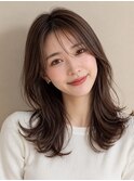 くびれ巻きレイヤー顔周りレイヤー20代~50代【西新大濠荒戸】