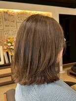 ヘアリゾート粋 ティガ 池袋店(tiga) ミディアムレイヤー/ブラウンベージュ/透明感カラー