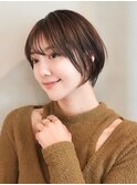 ふんわりボリュームの分け目レスショート*