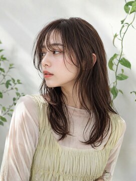 ルシードスタイルボーグルレディース(LUCIDO STYLE BOGL Lady's) シースルーバングショコラブラウン透けカラー段カット