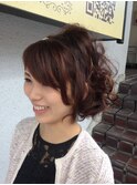 かわいいゆるふわハーフアップ