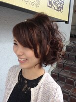 フェリシータ 緑地公園店(felicita) かわいいゆるふわハーフアップ