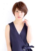 大人かわいいショートボブ【夏カラー/ニュアンスカラー】