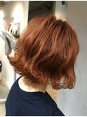 ナチュラルオレンジボブ