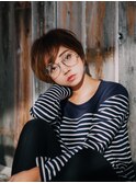 小顔ゆるショートボブ