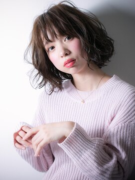 カバーヘア ブリス 上尾西口店(COVER HAIR bliss) *bliss上尾*大人かわいいダブルバングの小顔重軽フェミニンボブx