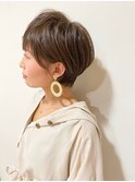 耳掛け大人ショートスタイル