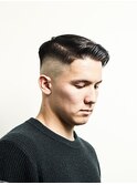 束感刈り上げビジネス七三ツーブロックアップバング１７３