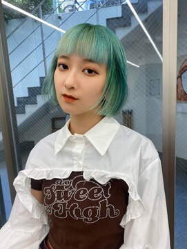 レコ 渋谷(LECO) ターコイズボブ