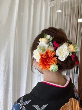 美容室 舞 着付、アップ