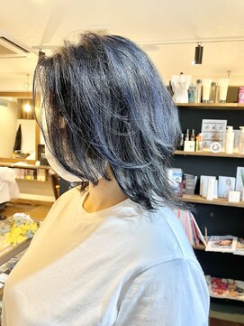 ホンネ(honne.) ネイビー×ハイライト