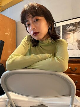 ソヨン 山形桜田店(SOYON) コントラスト◎ちらっとインナーカラーボブ