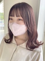 ミルヘアデザイン(mil hair design) ミルクティーベージュダブルカラーインナーカラーケアブリーチ