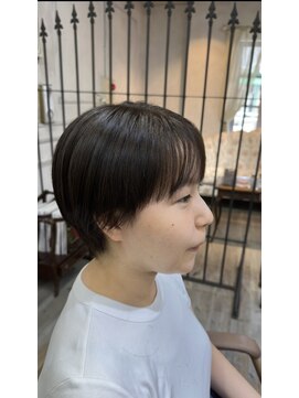 ボラトゥ(Bora two) 大人可愛い20代30代40代　前下がりショートボブ丸みショート