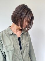 ジルブラン(JIL BLAN) ハイライトバレイヤージュダブルカラーショートカット30代40代