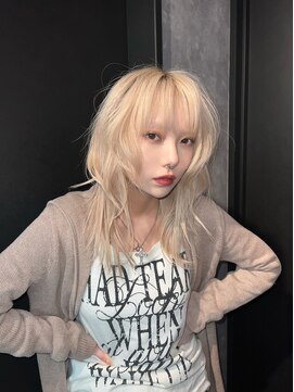 ヌル 表参道本店(Null) ウルフ[ウルフカット/ケアブリーチ/エンドカラー]