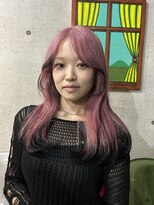 ヘアーデザイン アルエ(HAIR×design ARUE) 【RIKI】Designcolor pink×black