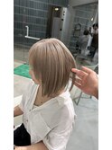 小顔ワンレン縮毛矯正ブリーチ髪質改善ダブルカラー30代40代