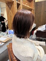 アドラーブル 駅南店(adorable) 大人美人イメチェン大人丸みボブこなれヘアチェリーブラウン