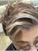 白髪ぼかし×フェイスフレーミングカラー