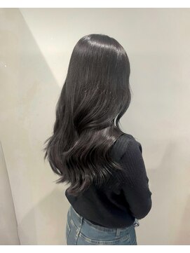 ノー バイ イオエ 西梅田(no. by ioe) ブリーチなしカラー/髪質改善/ミルクティーベージュ/小顔ヘア