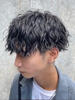 アンサー 渋谷(ANSWER)&nbsp;波巻きスパイラルパーマツイストスパイラルパーマメンズマッシュ