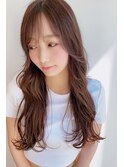 韓国風レイヤー×オリーブアッシュグレージュ