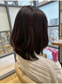ナチュラルブラウン大人可愛い結べるボブレイヤーカット20代30代