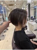 【50代・60代奈良】艶ショートボブ/髪質改善／ミセス/白髪ぼかし