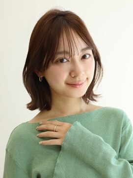 アース 溝の口店(HAIR&MAKE EARTH) 切りっぱなしボブ[溝の口/髪質改善/縮毛矯正/白髪ぼかし]