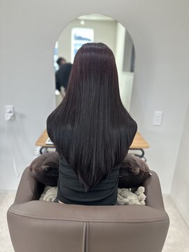 コル 市川(cor) 再整ケアカラー(髪質改善)×レイヤーカット×チェリーレッド