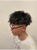 ツイストスパイラル/メンズパーマ/ハイライト