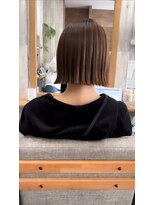 アンサ 城陽寺田店(ANSA)&nbsp;大人可愛い切りっぱなしボブ×ベージュカラー