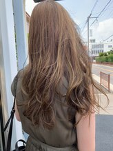 ヘアメイクソエル(hair make Soel) ロングレイヤー&グレージュカラースタイル