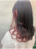 インナーカラー/ピンクベージュ/デザインカラー/イメチェン