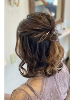 ミュウ(Private hair salon Miu)&nbsp;ハーフアップ