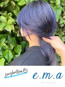 エマヘアデザイン(e.m.a Hair design) パープルブルー