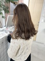 ヘアー アイス カンナ(HAIR ICI Canna) 【Mayuno】透け感夏インナーカラー☆ベージュくすみカラー