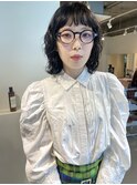 ブルーブラックとパーマ