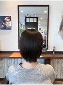 髪質改善/縮毛矯正黒髪暗髪ナチュラルレイヤーショート大人