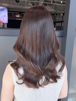 アイティーバイアルバム 松戸店(IT by ALBUM)&nbsp;艶ベージュロング_エアリーロングピンクブラウン_ba479241