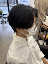 ラッドバイプティパ(rad...by petit-pas)&nbsp;水戸/メンズ/センターパート/ニュアンスパーマ/韓国風/学割