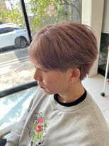 ヘアーアンドエステ ハラダ 滝ノ水店(Hair&Esthe Harada) ピンクベージュ／ブリーチカラー／春カラー