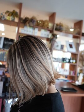 スタジオフィット(STUDIO FITTO) バレイヤージュ【シャドールーツ】カラー ベージュオレンジ編