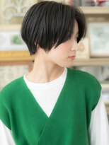 カバーヘア ブリス 川口(COVER HAIR bliss)&nbsp;■小顔センターパート黒髪マッシュショート51-4★川口20代30代