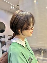 ナンバー 六本松(Number)&nbsp;大人可愛い20代30代40代丸みショートボブ/ハンサムショート